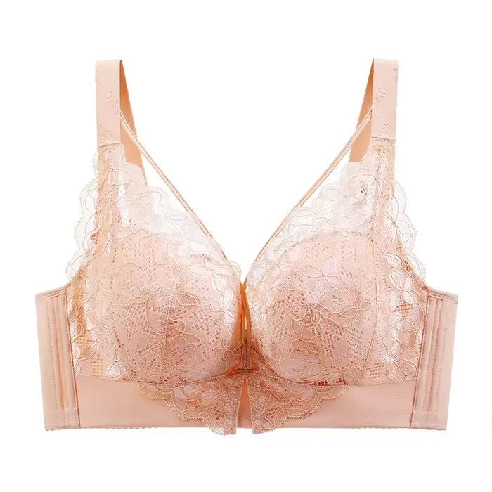 Dámska čipka push-up podprsenka, sexy spodná bielizeň, bezdrôtová podprsenka, C D E klobúk, 52CDE