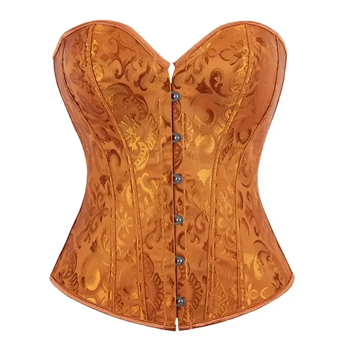 Jacquard Vintage vysoký korzet Dámske gotické Bustier čipka-up Shapewear zoštíhľujúci pás tvarovanie Korset