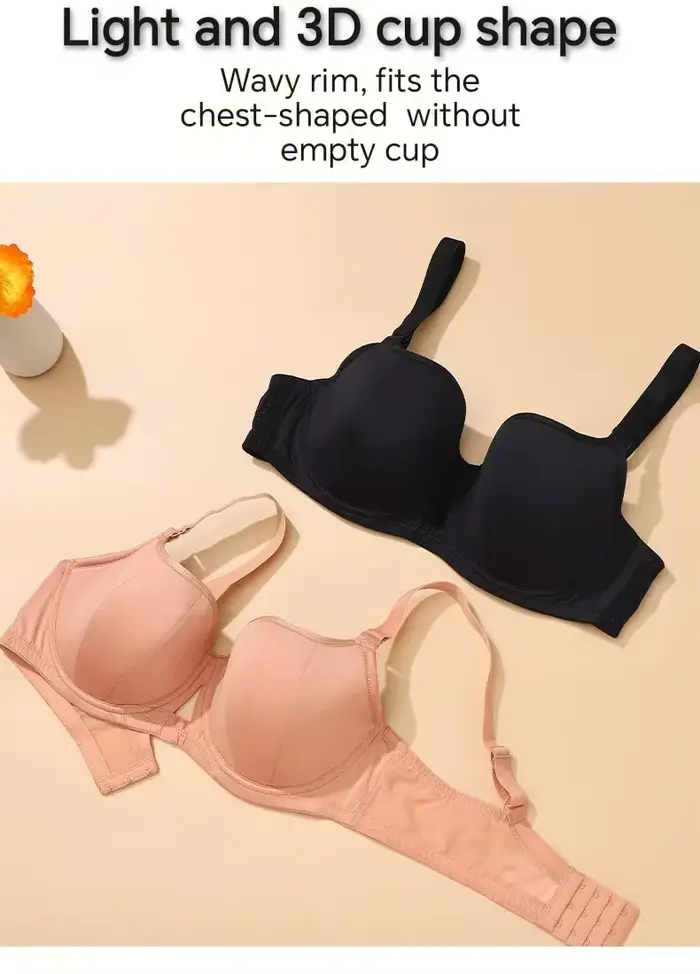 Elastanová a polyamidová podprsenka pre ženy veľkých veľkostí s minimálnym efektom, nastaviteľné popruhy, plná šálka, proti ochabnutiu, pohodlie a elegancia pre všetky príležitosti
