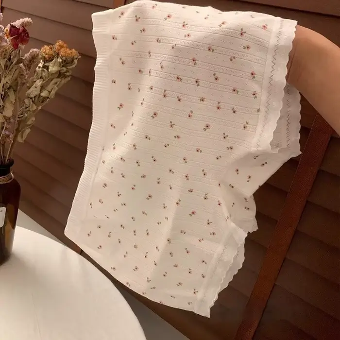 Bavlnené boxerky s kvetinovým vzorom pre ženy – pohodlné