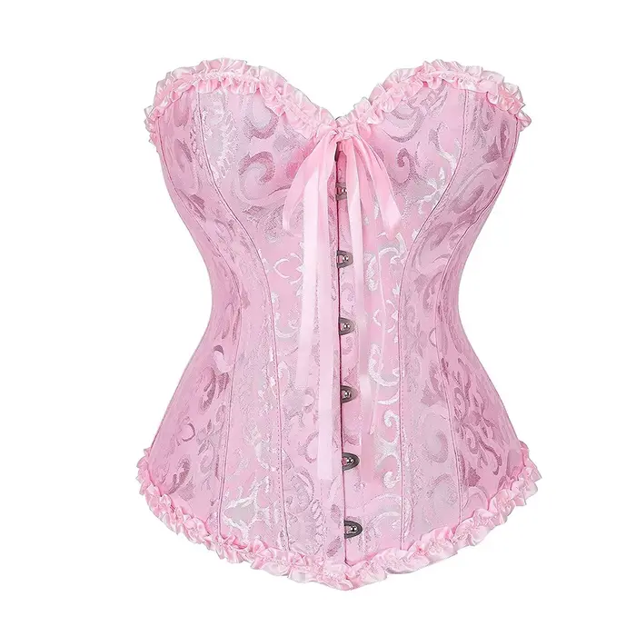 Ročník Jacquard korzet pre ženy, chudnutie Bustier overbust elegantné ponúknuť pre špeciálne príležitosti