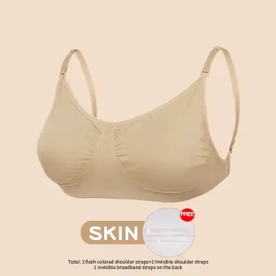 Soutien-gorge de danse nu pour femmes, sans couture, Invisible, dos transparent, sangle transparente