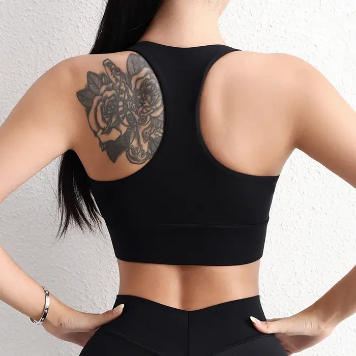 SOISOU Nylon Yoga haut court soutien-gorge pour femmes gymnastique Sport soutien-gorge le plus sexy 