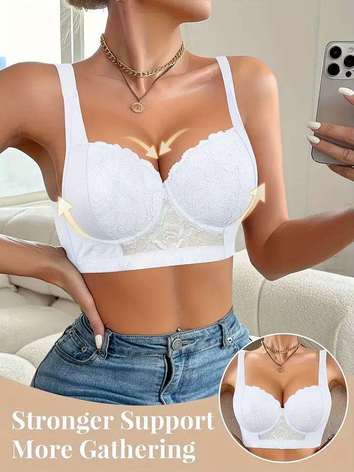 Soutien-gorge élégant en dentelle pour femme, taille européenne - confortable et respirant, avec sou