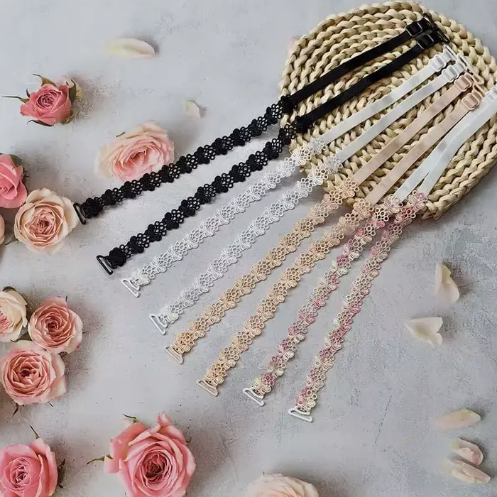 Elastické podprsenky popruhy pre ženy jednoduchý dizajn s dvojitým otvorením diskrétna elegancia pohodlie každodenné špeciálne príležitosti