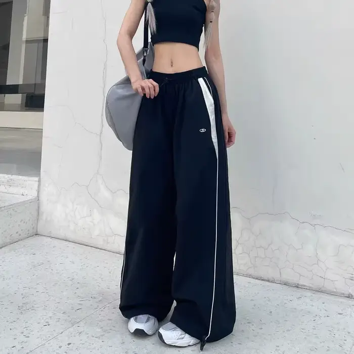 Dames Nohavices Décontractées Oversized Pour Sports Et Mode Y2K Hip Hop Occasions Spéciales