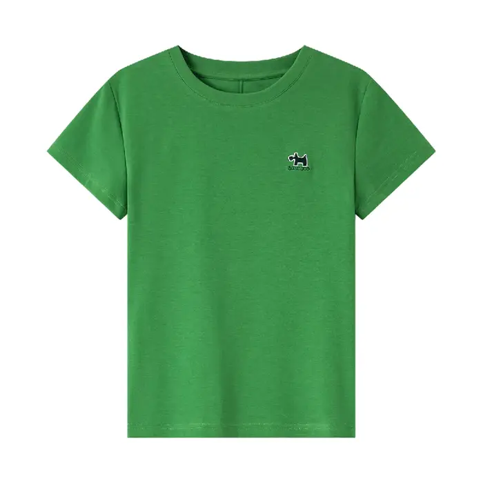 T-shirt minimaliste à manches courtes pour femme VIMLY, nouvelle collection été 2026, col rond, moti