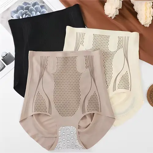 Culotte de contrôle moulante en polyester pour femmes, silhouette affinée, culotte de maintien sans couture, sous-vetements pour une apparence plus mince et élégante, occasions quotidiennes et spéciales