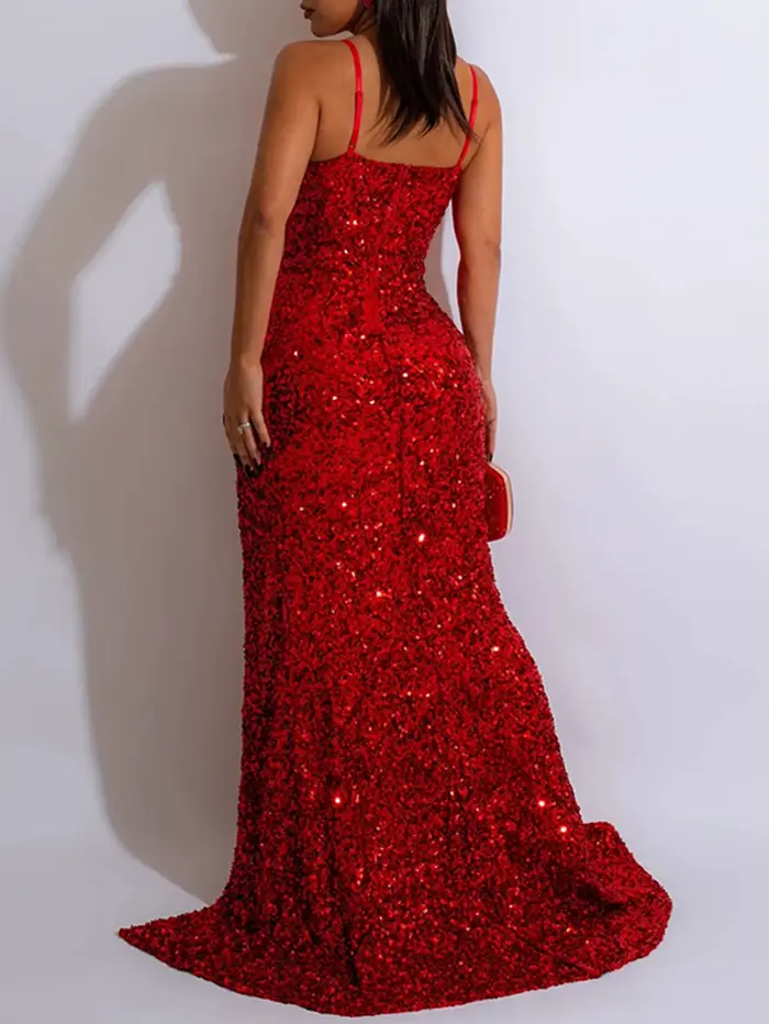 Sexy čierne priehľadné šaty s flitrami pre ženy elegantné obtiahnuté spoločenské šaty na ples polyester élasthanne ajustement parfait soirée de gala bal fête privée
