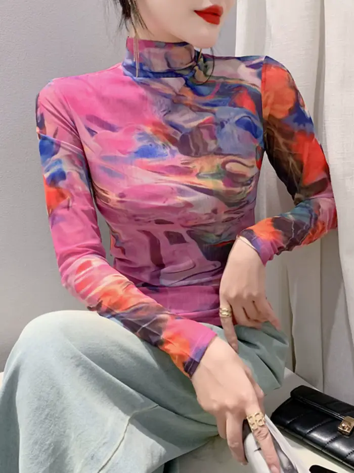 Pull féerique en maille tricotée polyester élasthanne pour femmes junior style fairycore automne-hiver