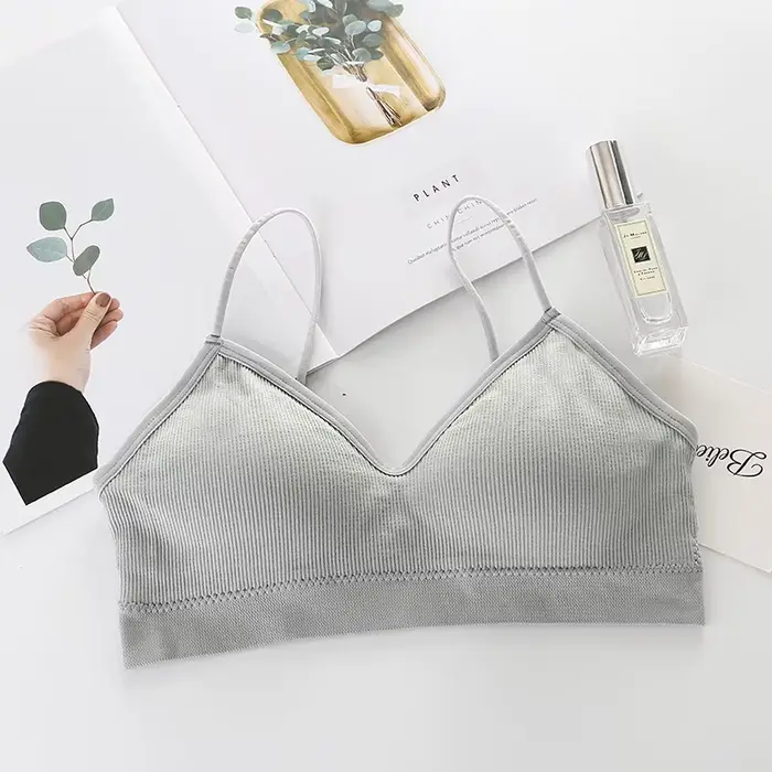 Soutien-gorge de sport dos nu pour femme, séchage rapide, élastique, rembourré, col en V, lingerie s