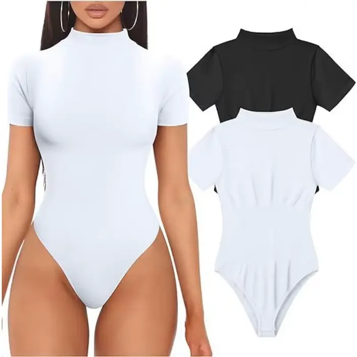 Dámske rolákové body s krátkym rukávom