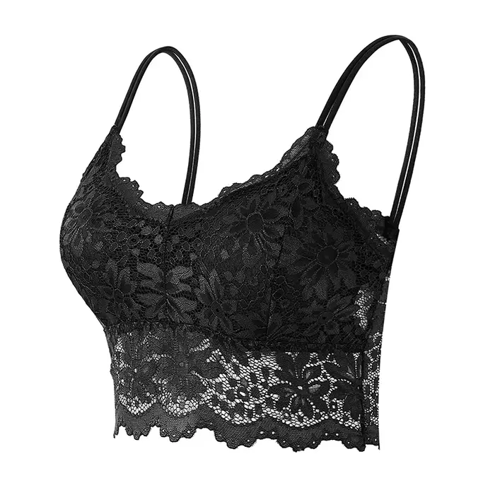 Nouveau soutien-gorge en dentelle pour femme, bralette confortable, couleur unie, sous-vêtement sexy