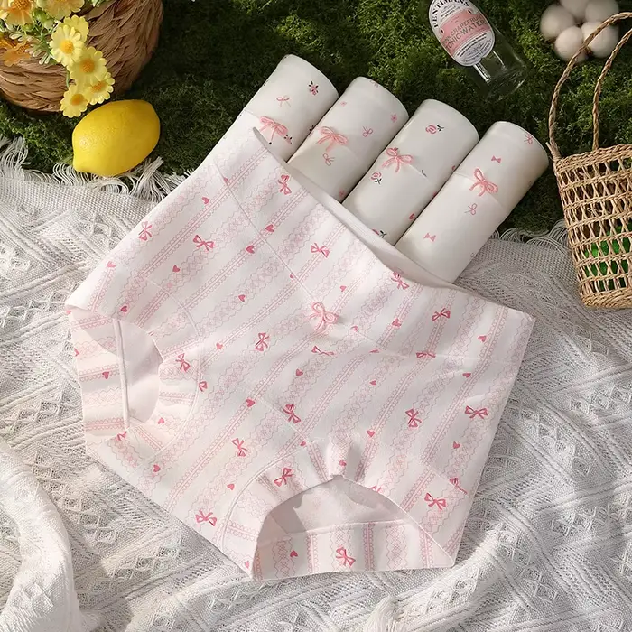 Sada bavlnených nohavičiek pre ženy, sada boxeriek, spodná bielizeň pre ženy, kvetinové šortky, módne dámske spodné prádlo, sexy nohavičky, bezšvové spodné prádlo