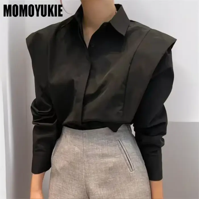 Ročník dlhý rukáv polyester a bavlnená blúzka pre ženy špeciálne príležitosti štýl High Street