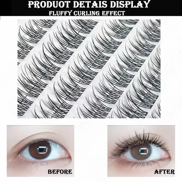1/škatuľa 120 balíčkov norkových umelých rias prírodný ruský 3D lashes individuálne predlžovanie