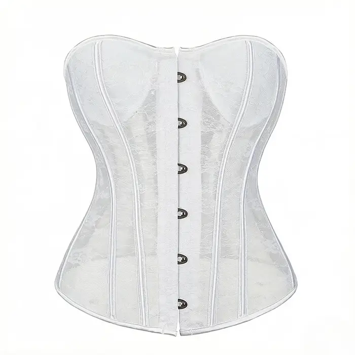 Korzet Overbust Žena Gothic Vintage bustiers Polyester Elastan Sochár Silueta Špeciálne príležitosti