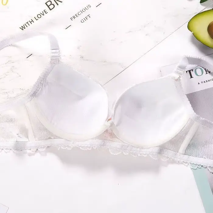 Roztomilá kórejská podprsenka pre ženy, tenká letná sekcia, pre malé prsia, bez kostic, pohodlná a sexy
