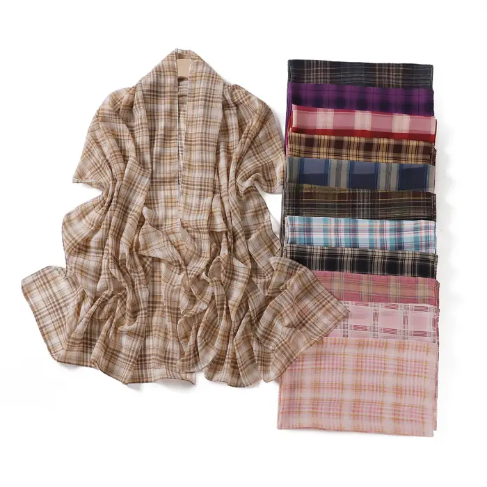 Nouveau Hijab JTVOVO en Mousseline Polyester Motifs Élégants Pour Femmes Occasions Spéciales Et Jours Quotidiens