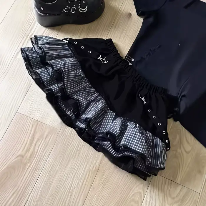 Jupe-culotte écossaise douce et mignonne pour femme, taille haute élastique, polyvalente et rajeunissante