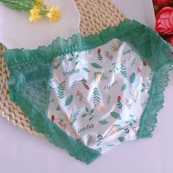 Culotte Érotique À Volants Dentelle Florale Transparente Pour Soirées Romantiques Fêtes Privées Occasions Spéciales