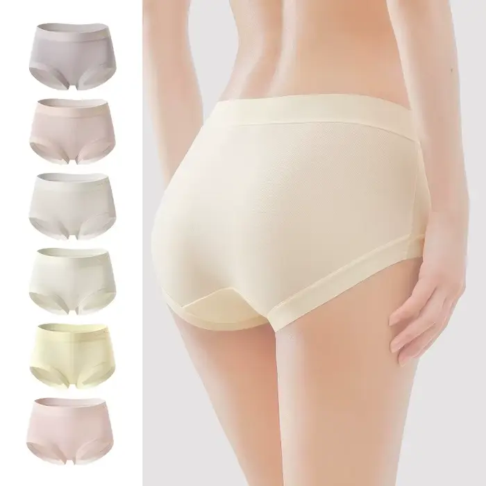 Lot de 4 culottes pour femmes grande taille en modal, sous-vêtements féminins tendance avec lettres, confortables, sans couture, slips pour filles, lingerie intime