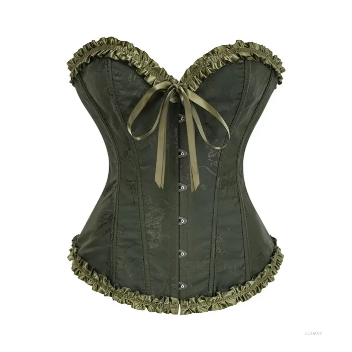 Corset femme Top Palace Cosplay Sexy dentelle froncé Corset Corset brocart rétro Renaissance serré ventre façonnant vêtement