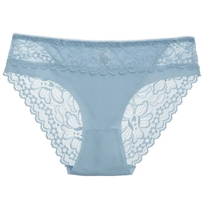 Dámske nohavičky zo spandex polyesteru s pevnou čipkou elegantné spodné prádlo pre všetky príležitosti