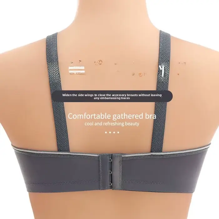 soutien-gorge en nylon de haute qualité pour femmes matures design frontal sans drôlis ou anneaux métalliques confort tout au long de la journée
