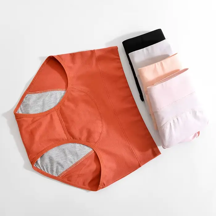 nohavičky menštruačné bavlna a polyester vysoký pás bez dekorácie pre ženy špeciálne príležitosti bezkonkurenčnú ochranu