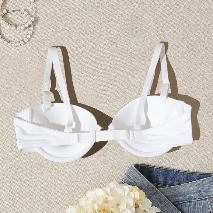 BEAUWEAR predné uzavretie Polovica podprsenky pre ženy plain Neviditeľné tričko podprsenka bez popruhov krása späť Spodná bielizeň B C pohár
