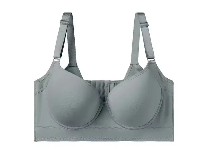 BrasPlus taille sans couture anneau en acier soutien-gorge de sport Anti-affaissement col en v profo