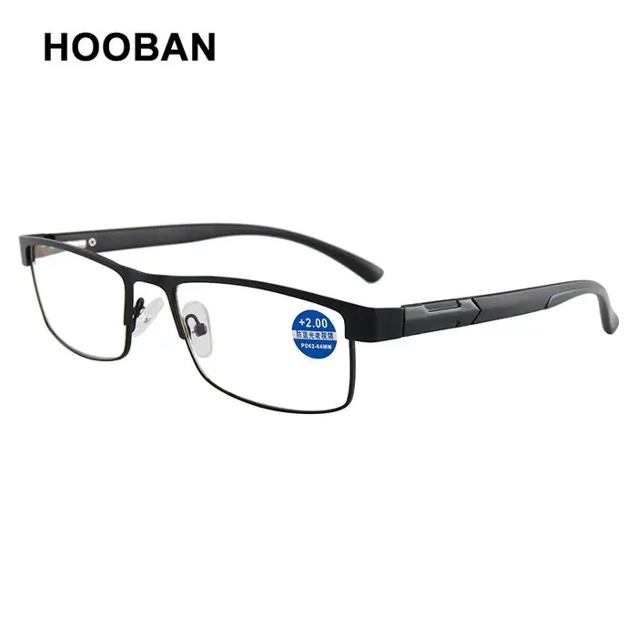 Lunettes de lecture en acier inoxydable de haute qualité pour hommes et femmes, presbytes, à la mode