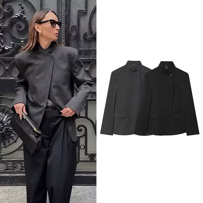 Tidalyf dámske 2026 nová jarná kancelárska blazera Chic elegantné