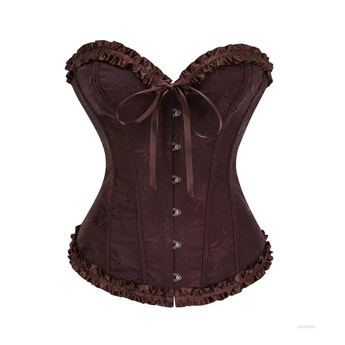 Corset femme Top Palace Cosplay Sexy dentelle froncé Corset Corset brocart rétro Renaissance serré ventre façonnant vêtement