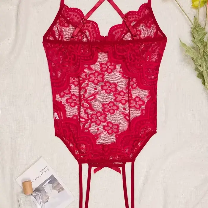 Lingerie transparente sexy pour femmes, sous-vêtements coquins, tenue en dentelle, entrejambe ouvert, ensemble de lingerie porno, costume de batterie, 7.0