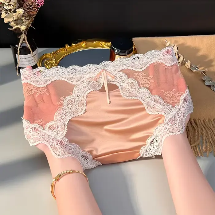 Dámske spodné prádlo elastan nylon čipky krátke nohavičky nízky pás pre ženy špeciálne príležitosti