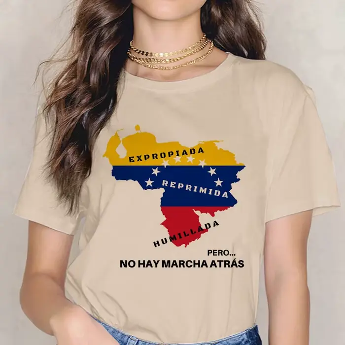 Dámske letné tričko s potlačou Venezuela Mange gotické