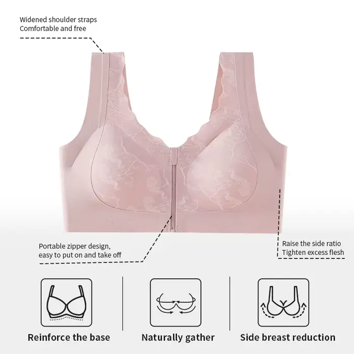 Dámska post-mastektómia podprsenka bavlnený pohár plný bez kostic čelného komfortu každodenné obnovenie rakoviny prsníka