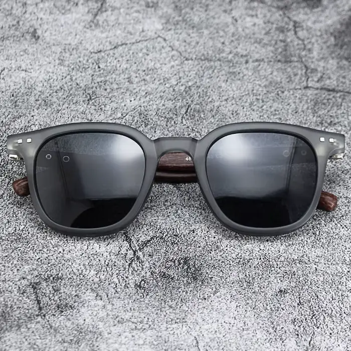 Nouvelles lunettes de soleil vintage pour hommes, monture PC, verres classiques de marque, verres tr