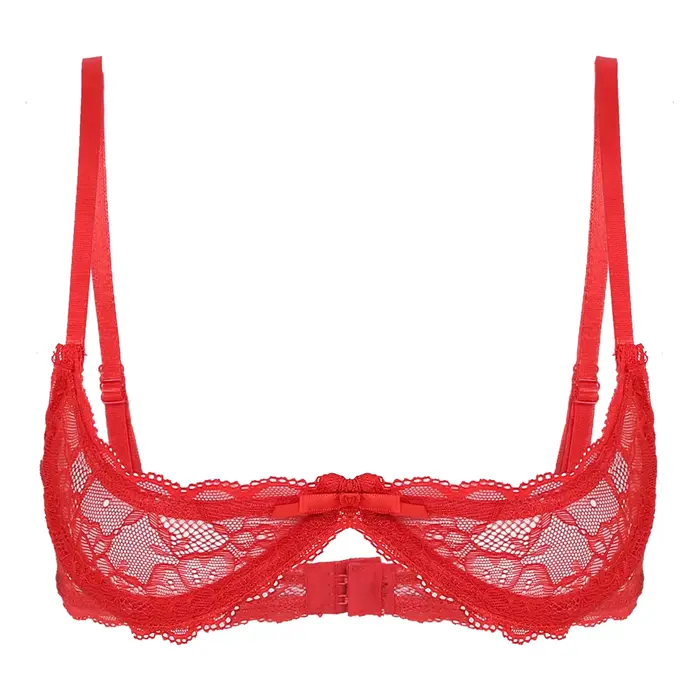 Sexy čipkovaná push-up podprsenka pre ženy