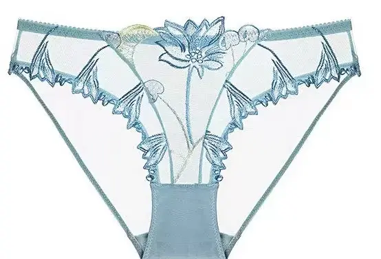 Soutien-gorge de luxe sexy en dentelle brodée cerise, ultra-fin, minimisant, avec maintien anti-affa