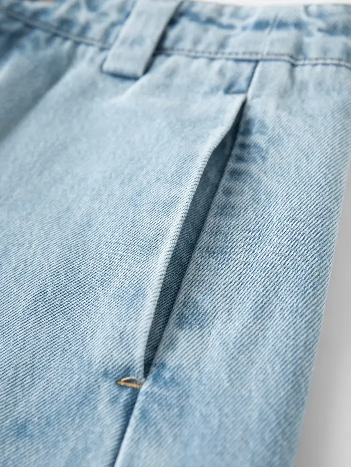 FSLE 2026 – Jean vintage bleu clair pour femme, coupe étrangère, taille haute, ample, style Y2K rétr