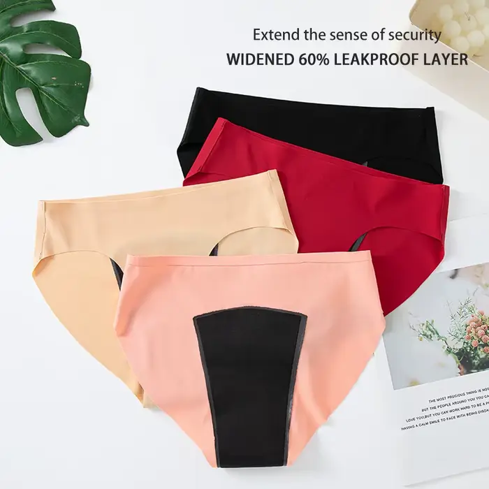 Bezšvíkové vysoké absorpcie elastan a Nylon menštruačné nohavičky pre voľné a pohodlné ženy každodenné a špeciálne príležitosti