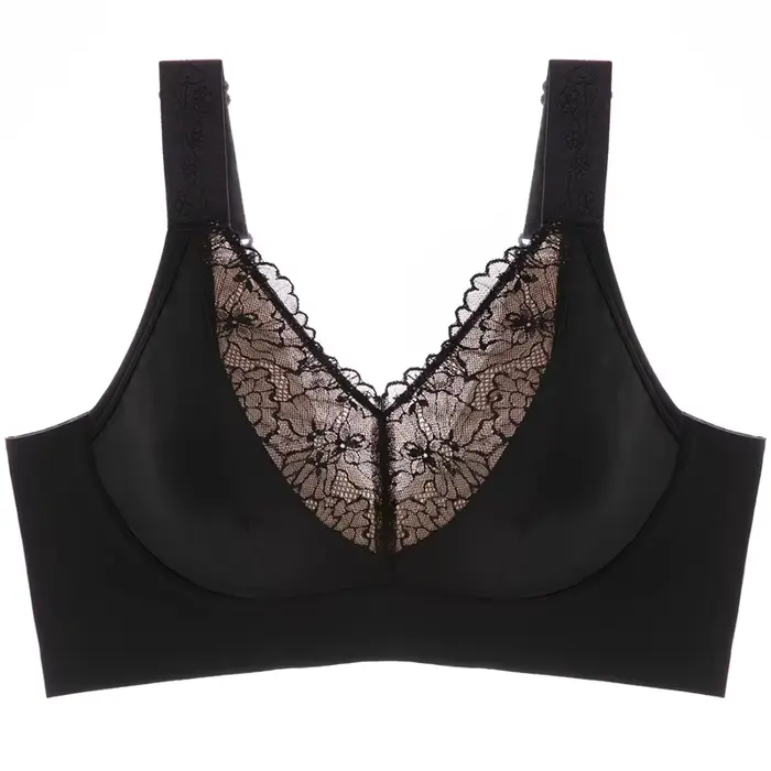 Soutien-gorge sexy en dentelle ultra-fine et respirante, effet minimisant pour poitrine généreuse, g