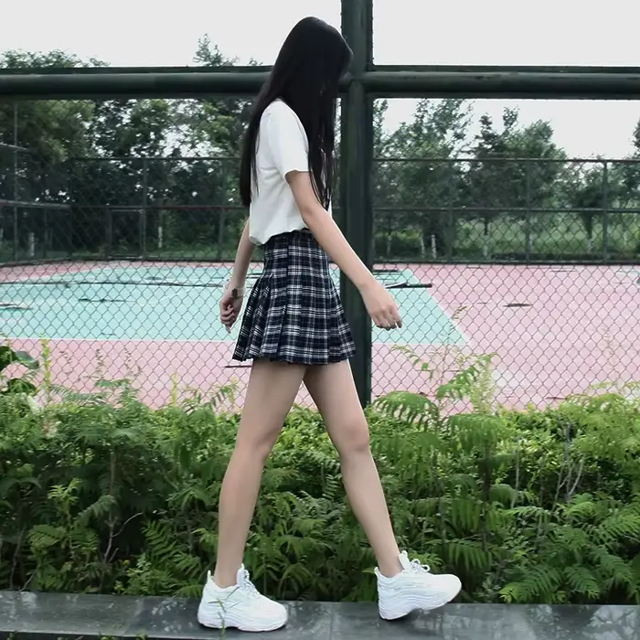 Harajuku 0 plisovaná sukňa pre ženy