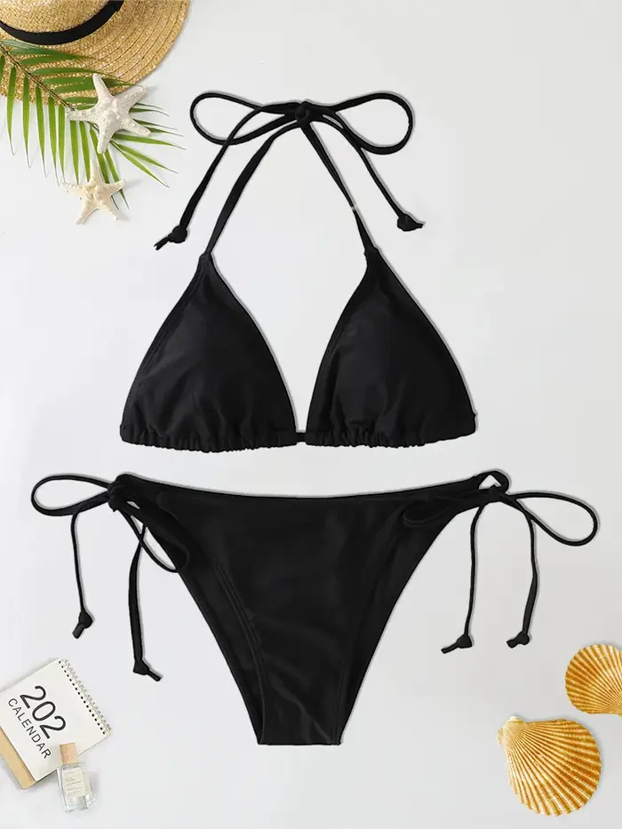 2-dielna súprava 2024 módne sexy plavky pre ženy Bikiny set Trojuholníkové