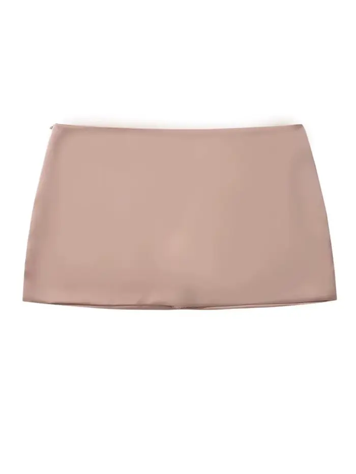 Sister Pure Desire Sexy taille basse pantalons de sécurité Anti Satin pain hanche demi-longueur jupe courte Skorts 2025 nouveau 4N63