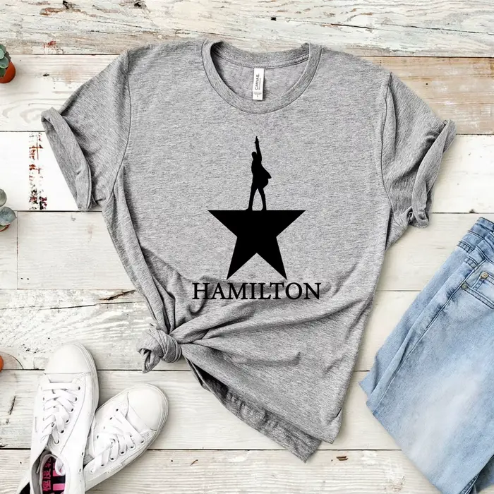 Golden tenter Hamilton T-Shirt, Broadway Musical Hamilton Shirt Rise Up Tee Cadeau pour GérHipster Y