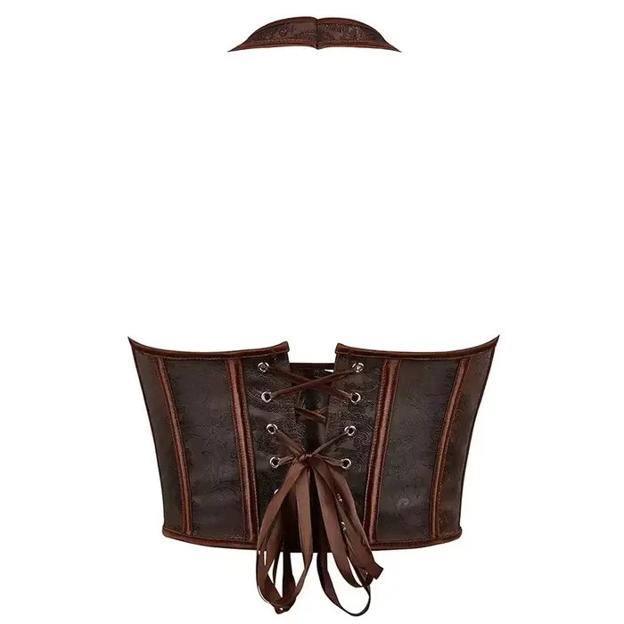 Sexy korzet s popruhom, Plus veľkosť bustier pre ženy, kvetinové výšivky, Surbust, krátke torzo, módne vinobranie spodná bielizeň